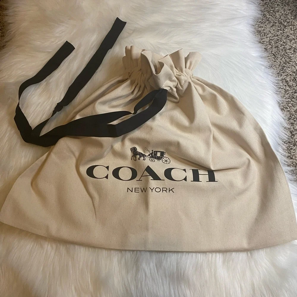 Coach Drawstring Dust Bag Gift Bag Storage Cover Bag 19” X 13.5” New
